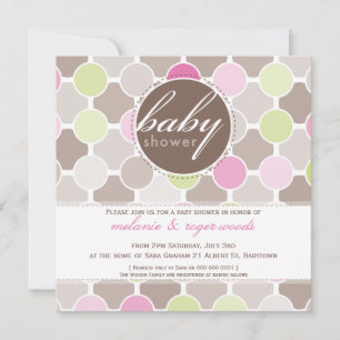 Invitación BABY SHOWER INVITA :: manchas con color 4SQ
