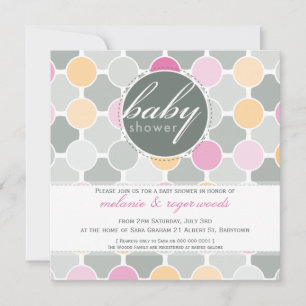 Invitación BABY SHOWER INVITA :: manchas difusas 3SQ