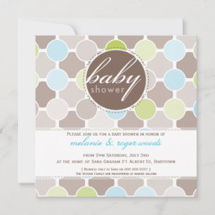 Invitación BABY SHOWER INVITA :: manchas difusas 5SQ