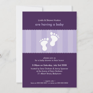 Invitación BABY SHOWER INVITA :: pies felices 15P