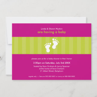 Invitación BABY SHOWER INVITA :: pies felices 5L