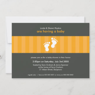 Invitación BABY SHOWER INVITA :: pies felices 7L