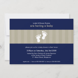 Invitación BABY SHOWER INVITA :: pies felices 8L
