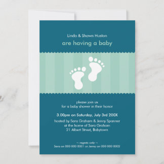 Invitación BABY SHOWER INVITA :: pies felices 9P