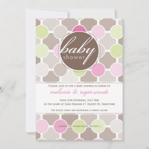 Invitación BABY SHOWER INVITA :: puntos difusos 4P
