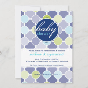 Invitación BABY SHOWER INVITA :: puntos difusos 6P