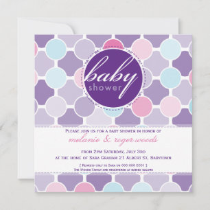 Invitación BABY SHOWER INVITA :: puntos difusos 7SQ