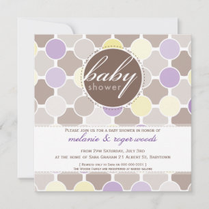 Invitación BABY SHOWER INVITA :: puntos difusos 8SQ