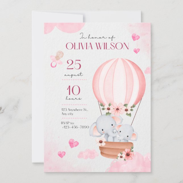 Invitación Baby Shower Invitation (Anverso)