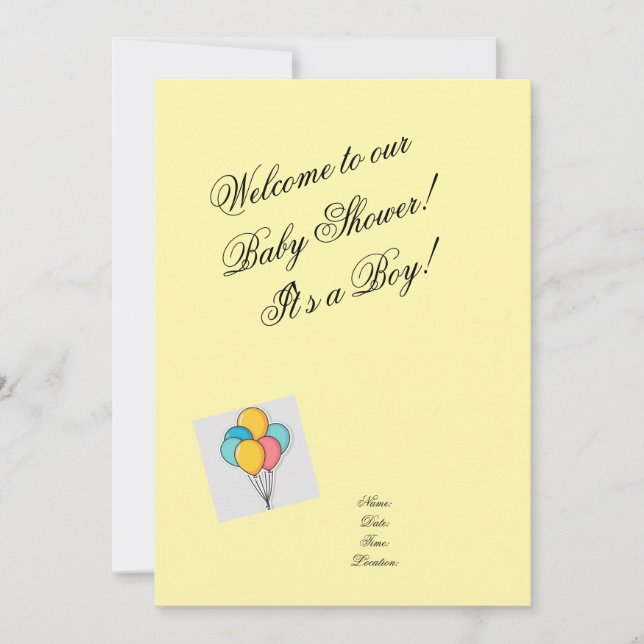 Invitación Baby Shower invitation (Anverso)