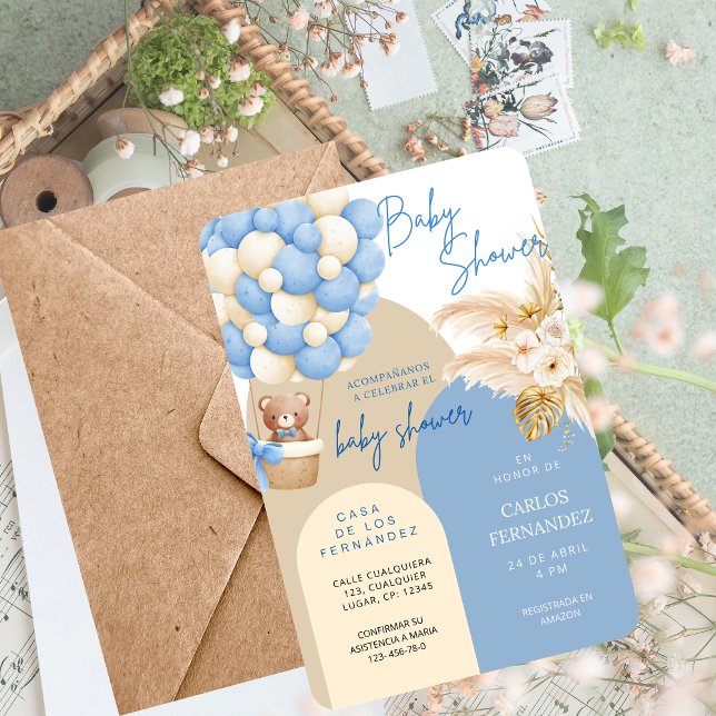 Invitación Baby Shower Invitation for Boy–Customizable (Subido por el creador)
