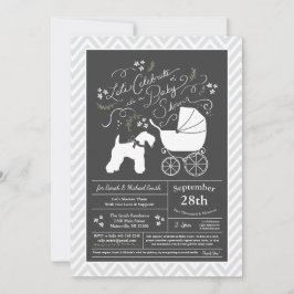 Invitación Baby Shower irlandés Kerry Blue Terrier