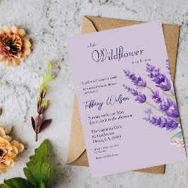 Invitación Baby Shower Lavender