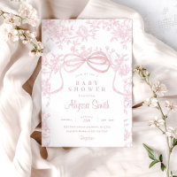 Baby Shower ligero rosa con soplo y toile