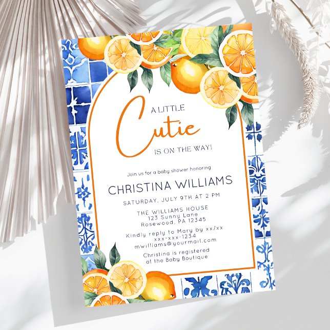 Invitación Baby Shower Little Cutie sin Género (Subido por el creador)