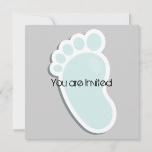 Invitación Baby Shower Little Footprints