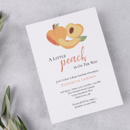 Invitación Baby Shower Little Peach