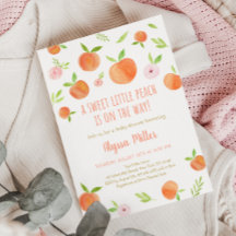 Baby Shower Little Peach