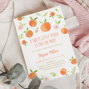 Invitación Baby Shower Little Peach