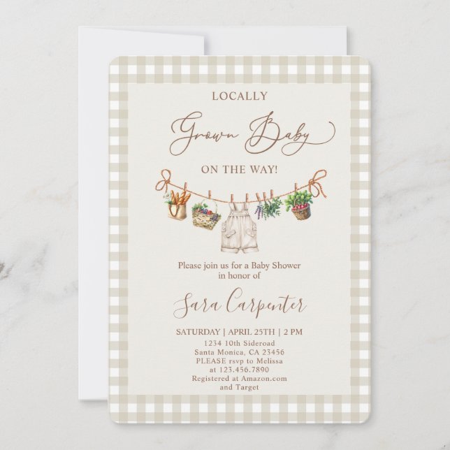 Invitación Baby Shower local (Anverso)