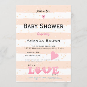 Invitación Baby Shower Love Baby