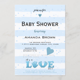Invitación Baby Shower Love Baby