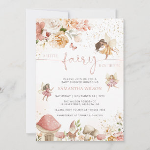 Invitación Baby Shower Magic Fairy Garden