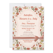 Baby Shower | Mariposas y flores poéticas