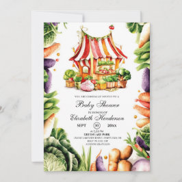Invitación Baby Shower, mercado de personalizados agricultore
