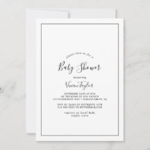 Baby Shower minimalista