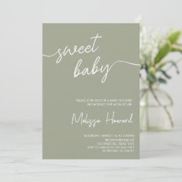 Invitación Baby Shower Minimalista de género moderno Boho Neu