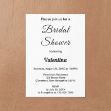 Baby Shower Minimalista en Blanco y Negro