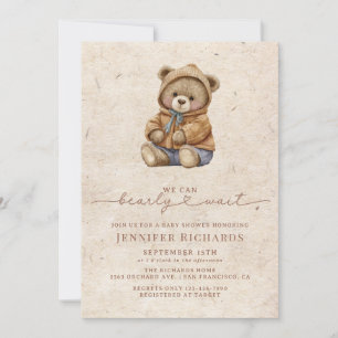 Invitación Baby Shower minimalista   Esperanza de inicio de s