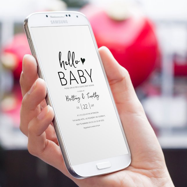 Invitación Baby Shower Minimalista Moderna (Subido por el creador)