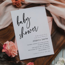 Baby Shower Minimalista Moderno