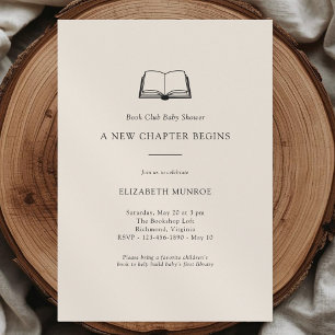 Invitación Baby Shower Minimalista y Neutro en cuanto al Géne