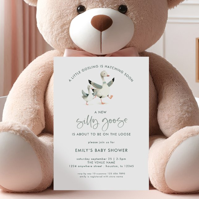 Invitación Baby Shower minimalista y silencioso (Subido por el creador)