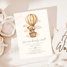 Baby Shower moderno beige Bear Boy