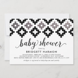 Invitación Baby Shower moderno en Southwest Blanket