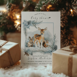 Invitación Baby Shower moderno para los animales de la copa d