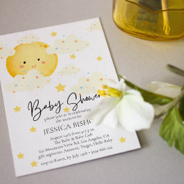 Invitación Baby Shower Moon and Stars