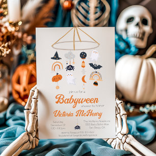 Invitación Baby Shower móvil de BabyWeen Halloween Ghost