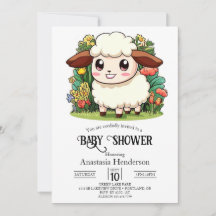 Baby Shower Mystical Whimsical Sheep
