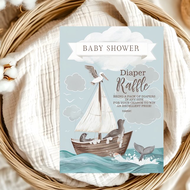Invitación Baby Shower Nautical Boat (Subido por el creador)
