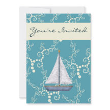 Baby Shower Nautical Sailboat invita a los niños