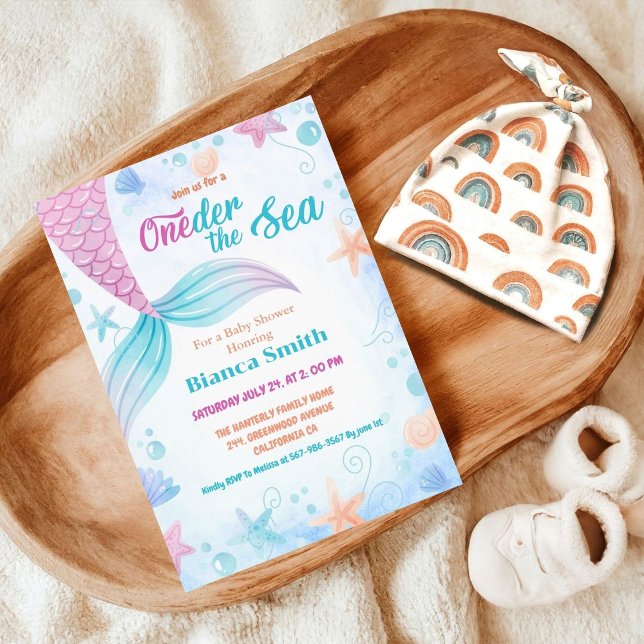 Invitación Baby Shower Nautical Under the Sea (Subido por el creador)