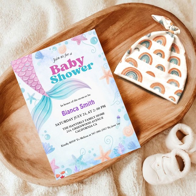 Invitación Baby Shower Nautical Under the Sea (Subido por el creador)