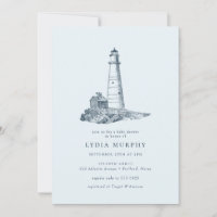 Baby Shower Nautico Lighthouse Ocean Seaside