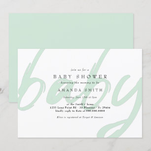 Invitación Baby Shower neutra de género de la Casa de la Mone