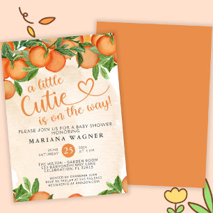 Invitación Baby Shower neutra por género de cutie